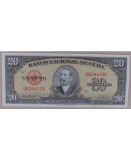 Куба 20 песо 1958 UNC арт. 1867